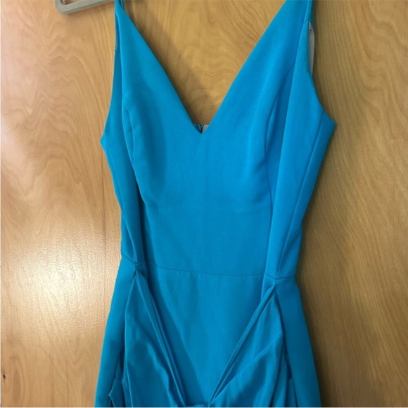 PatBO blue teal ruffle tiered Maxi dress XS (2) - Picture 5 of 7